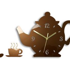 ModernClock Nástenné hodiny Kettle medené