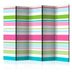 Paraván Bright stripes Dekorhome 225x172 cm (5-dielny)