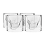 TEMPO-KONDELA HOTCOLD TYP 35, termo poháre, set 4 ks, lebka, 75 ml