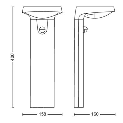 Philips - LED Solárna lampa so senzorom TYLA LED/1,2W/4V 3000K IP44