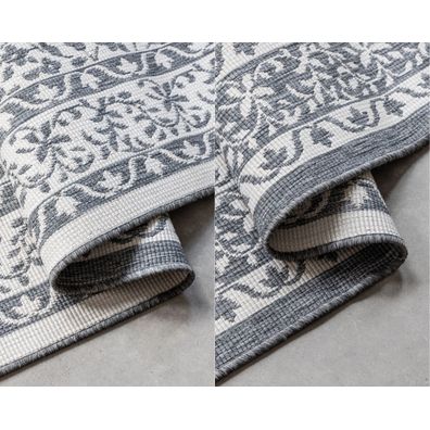 ELLE Decoration , Kusový koberec Gemini 106023 Silver z kolekcie Elle – na von aj na doma, 80x150, šedá, chodba / predsieň
