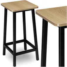 TZB Barová židle KENT modern oak/černá