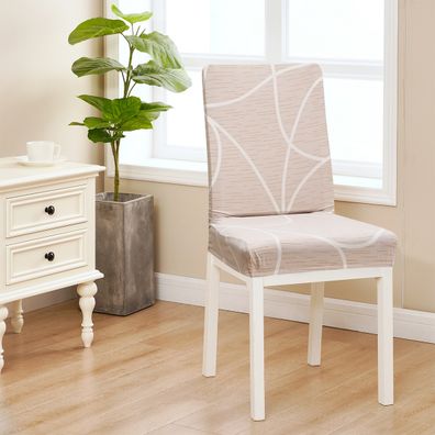 4Home Napínací poťah na stoličku Abstract béžová, 45-50 cm, súprava 2 ks