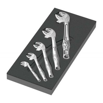Wera 150122 Samonastaviteľné kľúče Joker 6004 7 ÷ 24 mm typ 9732 v penovej vložke, sada 1 (sada 5 kusov)