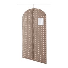 Béžový obal na šaty Compactor Dots, 100 cm