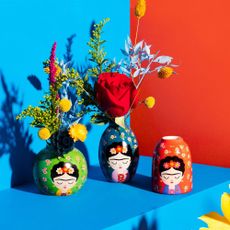 Keramické vázy v súprave 3 ks (výška 8 cm) Floral Frida – Sass & Belle