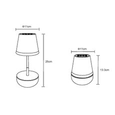 Globo 36638SA - LED Solárna lampa 10xLED/0,06W/3V IP44 šedá