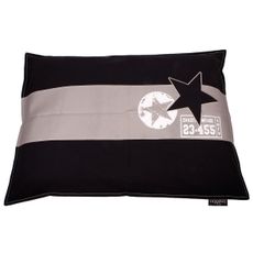 Luxusný vankúš pre psa Lex & Max Star 100 x 70 cm | čierny