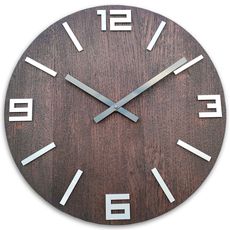 ModernClock Nástenné hodiny Dob hnedé