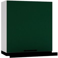 Kuchynská skrinka zelená  Max W60/68 Slim PL s čiernym digestorom