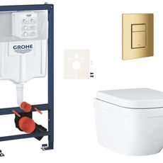 Závesný wc set do ľahkých stien / predstenová montáž Grohe Euro Ceramic SIKOGRSEUSCGL0