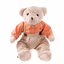 Plyšový medvedík, smotanová/oranžová, 45cm, MADEN BOY TYP1