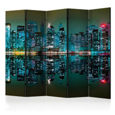 Paraván Gold reflections - NYC Dekorhome 225x172 cm (5-dielny)