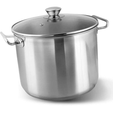 Veľký hrniec 26cm nerezerový s pokrievkou 10l