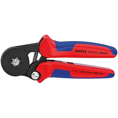 Samonastaviteľné kliešte pre lisovanie káblových koncoviek brunýrované 180 mm - 975314