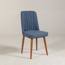 Hanah Home Jídelní židle VINA tmavě modrá/ořech