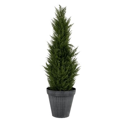 KONDELA Irom Typ 1 plastový kvetináč sivá