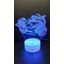3Dmix 3DL-CLK023 – 3D LED nočná lampa - Motocykel (Hodiny s budíkom)