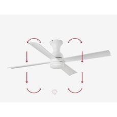 FARO 33756 - LED Stropný ventilátor FRASER LED/16W/230V biela pr. 120 cm + DO