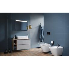 Cersanit K701-104 - Závesné WC CITY OVAL s prkénkem, keramika/biela