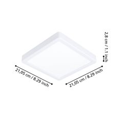 Eglo 900104 - LED Stmievateľné kúpeľňové svietidlo FUEVA-Z  LED/16,5W/230V IP44