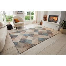 Modrý/béžový koberec 160x235 cm Terrain – Hanse Home