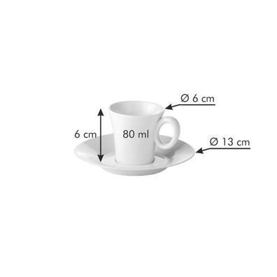 Hrnček na espresso ALLEGRO, s tanierikom