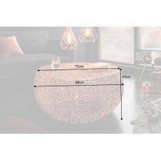 Konferenčný stolík Leaf 80cm meď