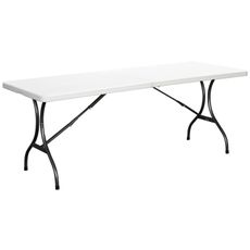 ModernHome Skladací záhradný stôl 240 cm - biely