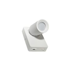 Nástenné bodové svietidlo TAFT 1xGU10/30W/230V USB biela