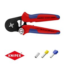 Samonastavovacie kliešte 180 mm KNIPEX 97 53 04 - na lisovanie káblových koncoviek