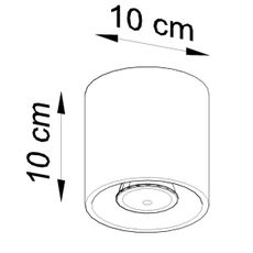 Sollux SL.0016 - Bodové svietidlo ORBIS 1 1xGU10/10W/230V čierna