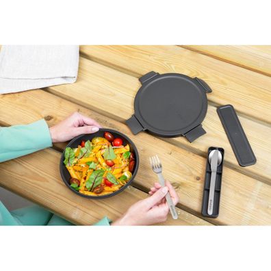 Antikoro cestovný príbor v striebornej farbe v súprave 3 ks Make & Take – Brabantia