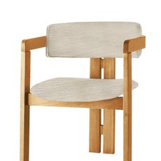 Kalune Design Jídelní židle CO z masivu světle béžová/dub