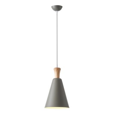 Luster na lanku 1xE27/15W/230V šedá pr. 20 cm