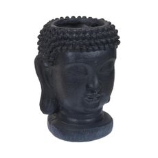 DekorStyle Kvetináč Budha 35 cm čierny