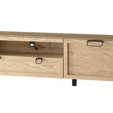 Szynaka TV stolek Limbo 25 160 cm z masivu s LED osvětlením dub Artisan