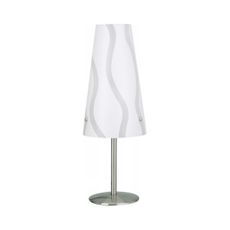 Brilliant - Stolná lampa ISI 1xE14/40W/230V biela/šedá/lesklý chróm