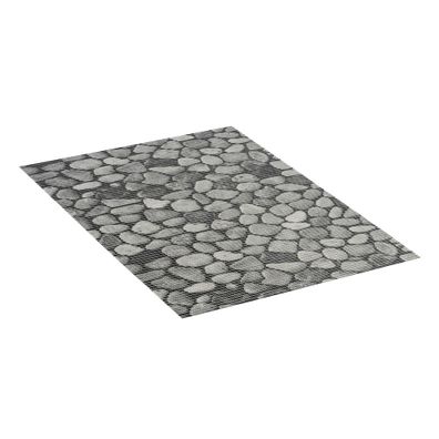 Sivá plastová kúpeľňová predložka 50x80 cm Sassi - Wenko