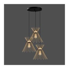 Kovové závesné svietidlo v zlatej farbe ø 34 cm Izmir – Squid Lighting