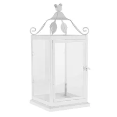 Lampáš, 43 cm, biela, kov, POGOL TYP 2