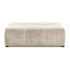 Béžový zamatový modul pohovky Rome Velvet - Cosmopolitan Design