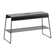 Čierny kovový stojan s lavicou A-Bench – Zone