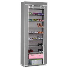 Textilný botník 58x28x175cm Massido MS-802 - sivý