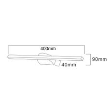 Zuma Line W89551-40BK - LED Obrazové svietidlo ARVI LED/12W/230V 40 cm čierna