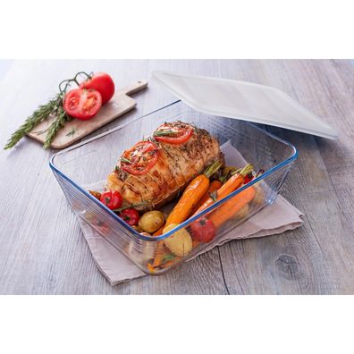 Pyrex Súprava sklenených dóz 2 ks, 1,5 l + 2,6 l