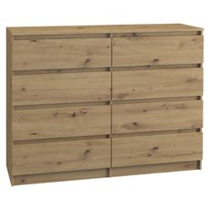 Komoda 8 zásuviek Malva 120 cm dub artisan