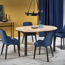 HALMAR Rozkladací jedálenský stôl Rigo dub artisan/čierna