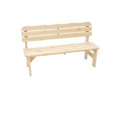 Deokork Masívna drevená záhradná lavice z borovice drevo 32 mm (200 cm)