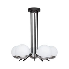 Jupiter 1724 - Luster na tyči SANTA 5xE14/40W/230V chróm